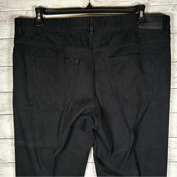 Michael Kors Black Twill Stretch Straight Leg 5 Pocket Jean Pant 38/30 - Picture 3 of 6